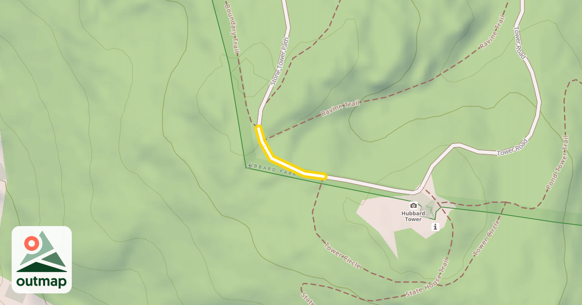 Map of Stone Tower Path