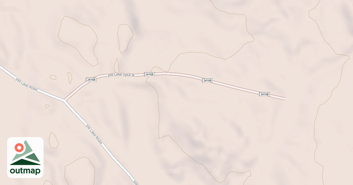 Map of JOE LAKE SPUR B