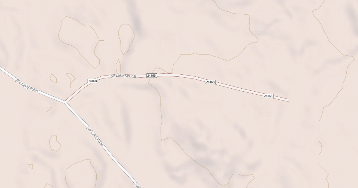 Map preview of JOE LAKE SPUR B