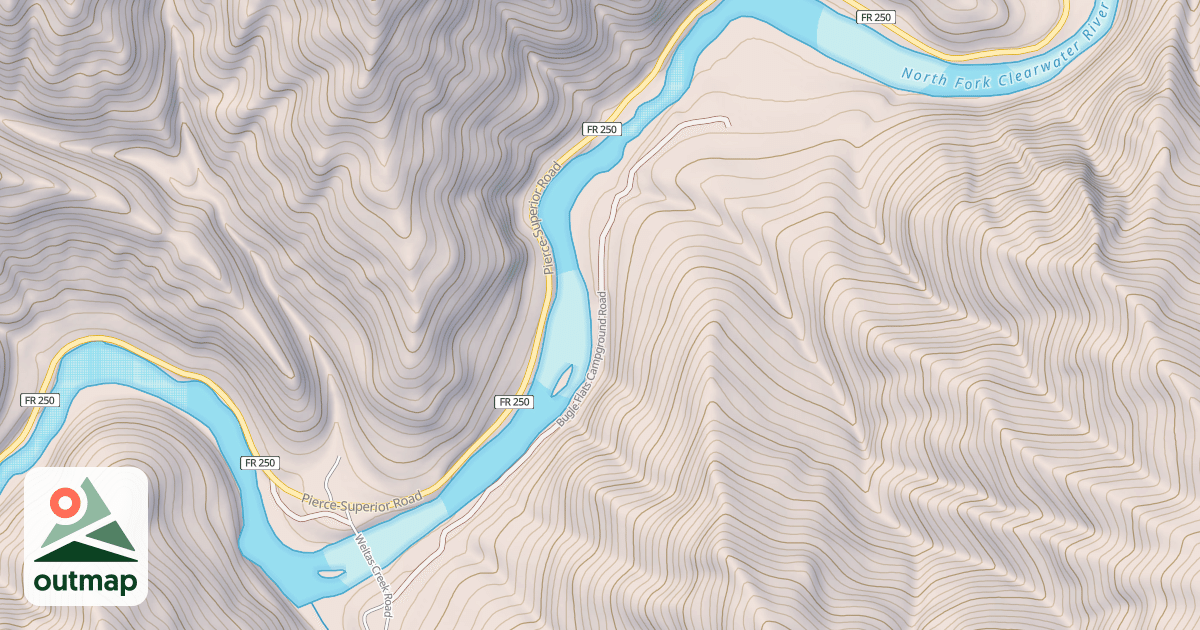 Map of BUGLE FLATS CAMP GRD