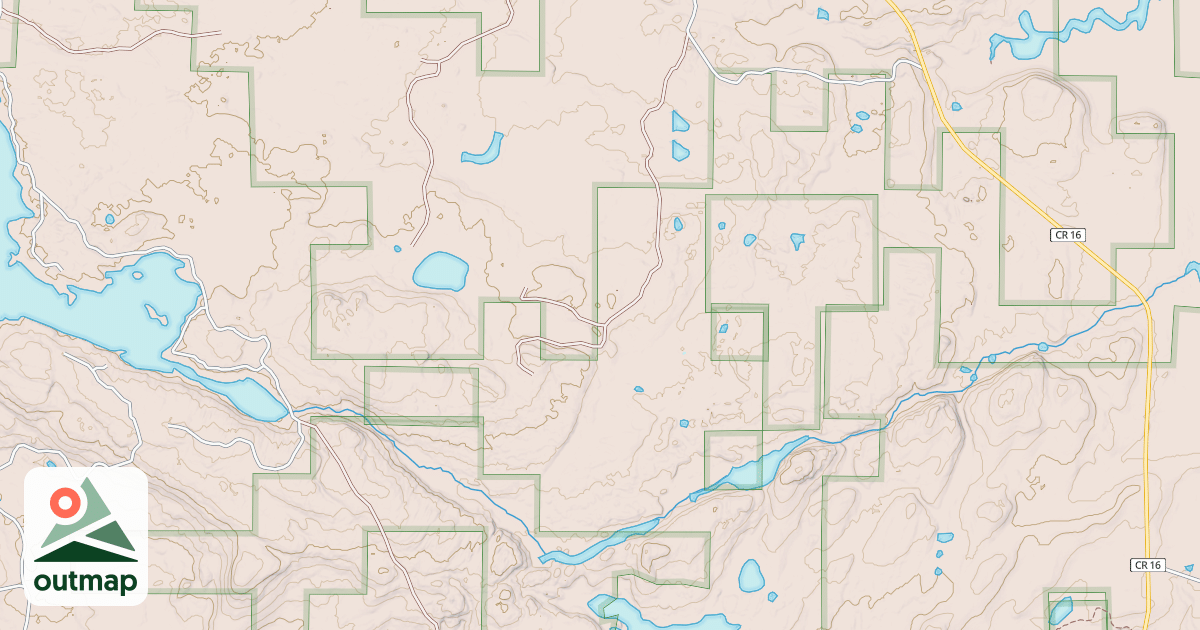 Map of Hovland Woods Trail