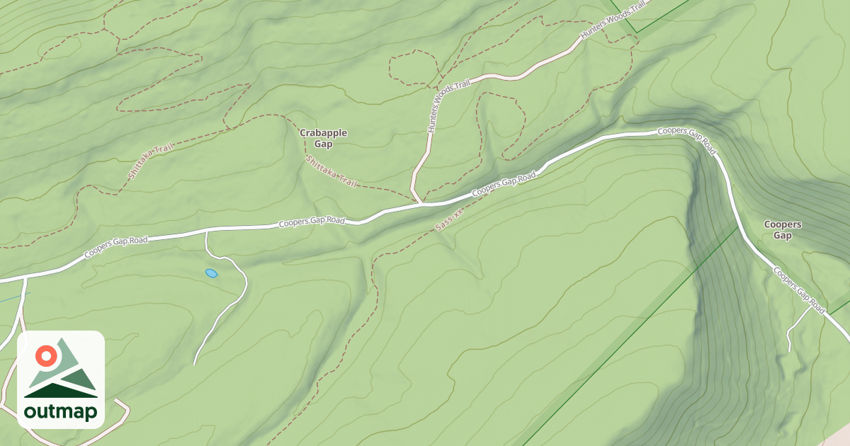 Map of Rothrock State Forest Seven Mountains Snowmobile Trails
