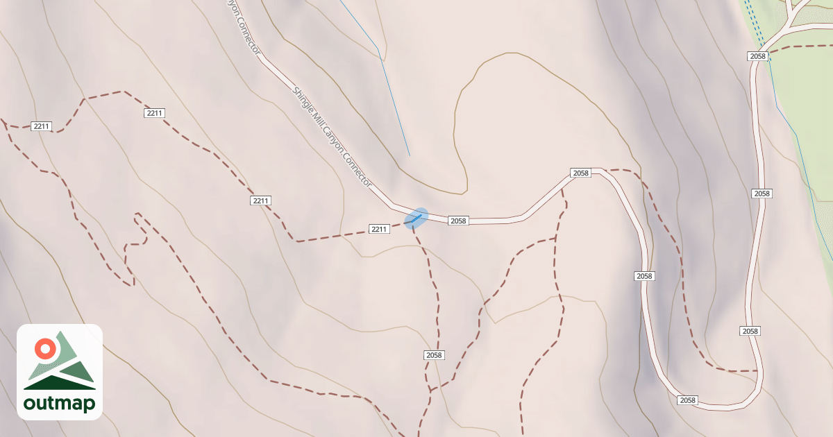 Map of Big Springs-Shingle Mill 211