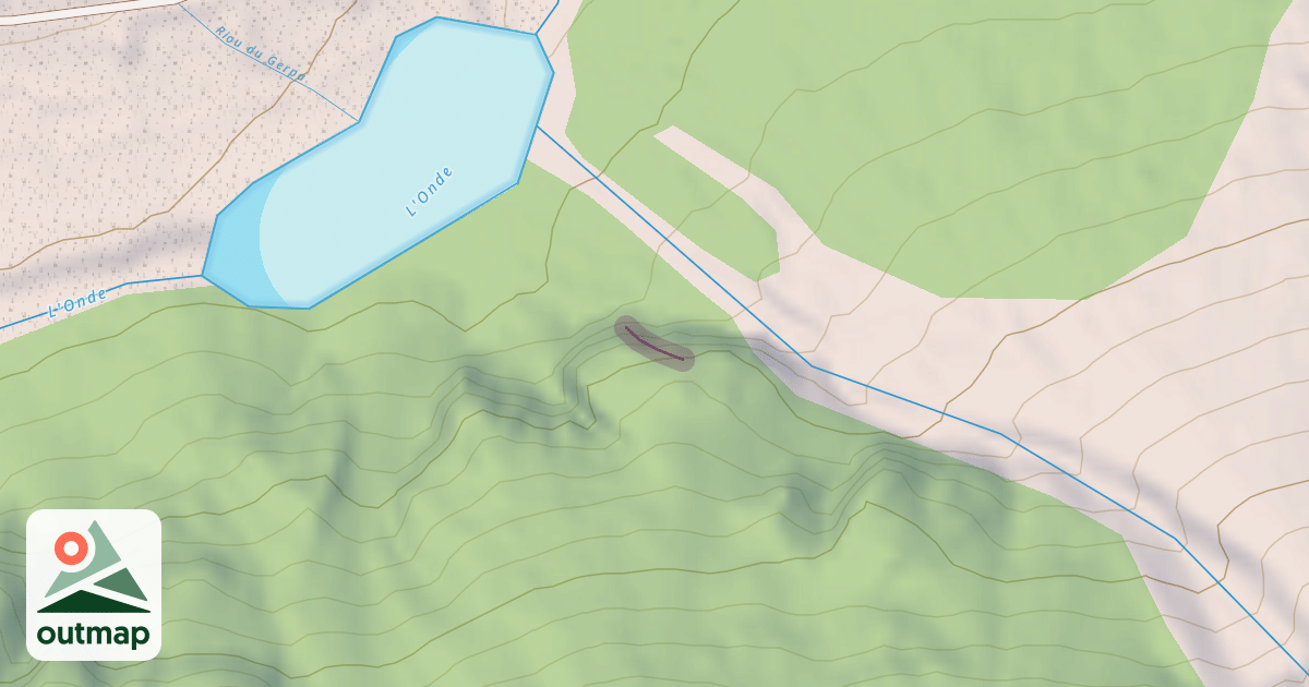 Map of Entrayques - secteur 2