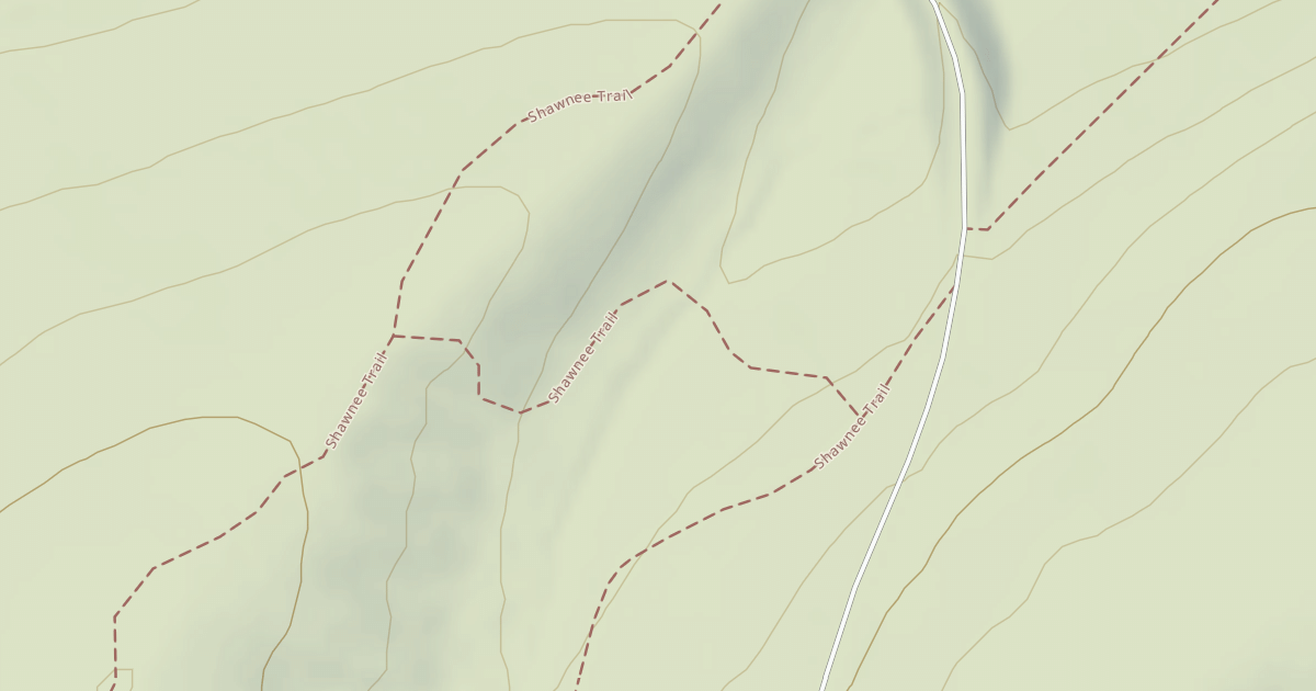 Map preview of Shawnee State Park Trails