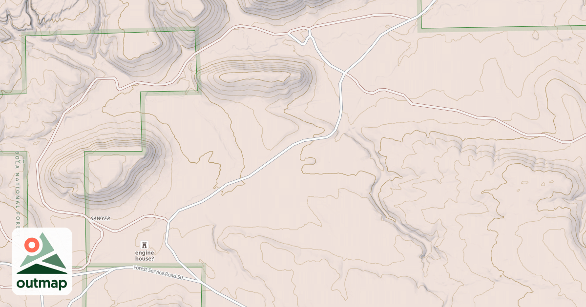 Map of USFS Motor Vehicle Use Map Roads {6E89D170-7333-41AA-82AE-914EB2BAE1C2}