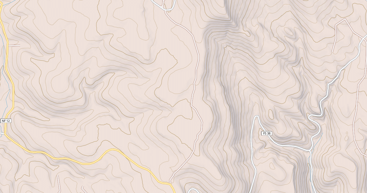 Map preview of USFS National Forest System Roads {622F22F2-A124-4C4D-8A40-E38CCA7815FB}