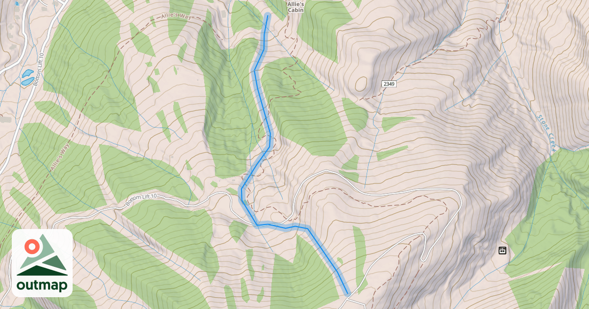 Map of Latigo-Lower