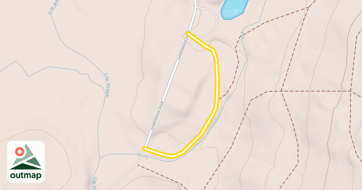 Map of Campground Loop Road