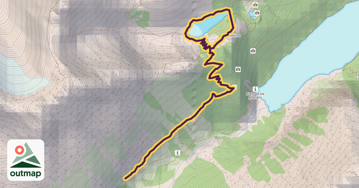 Map of Big Beehive Trail