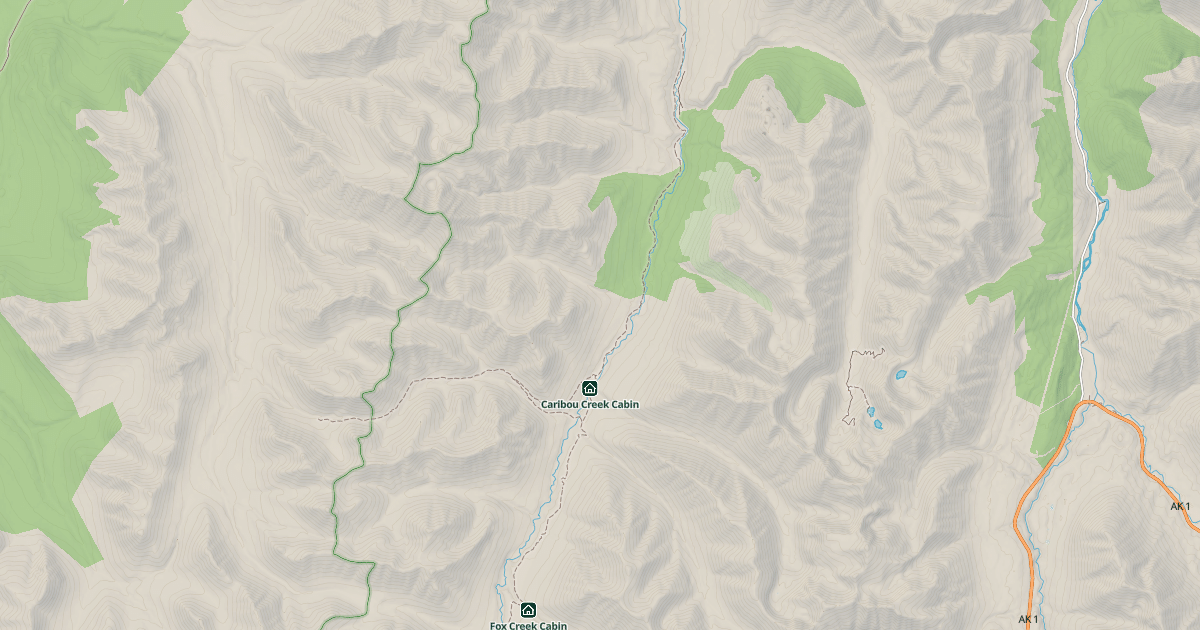 Map preview of Resurrection Pass Trail