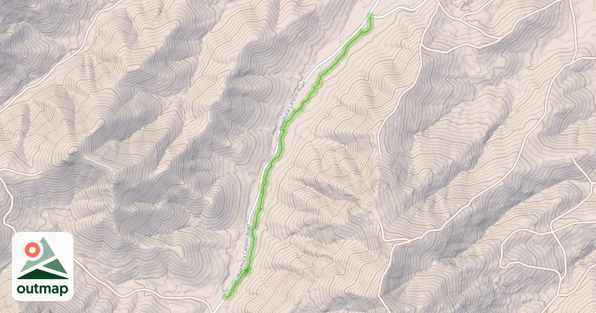 Map of Huachuca Canton Trail