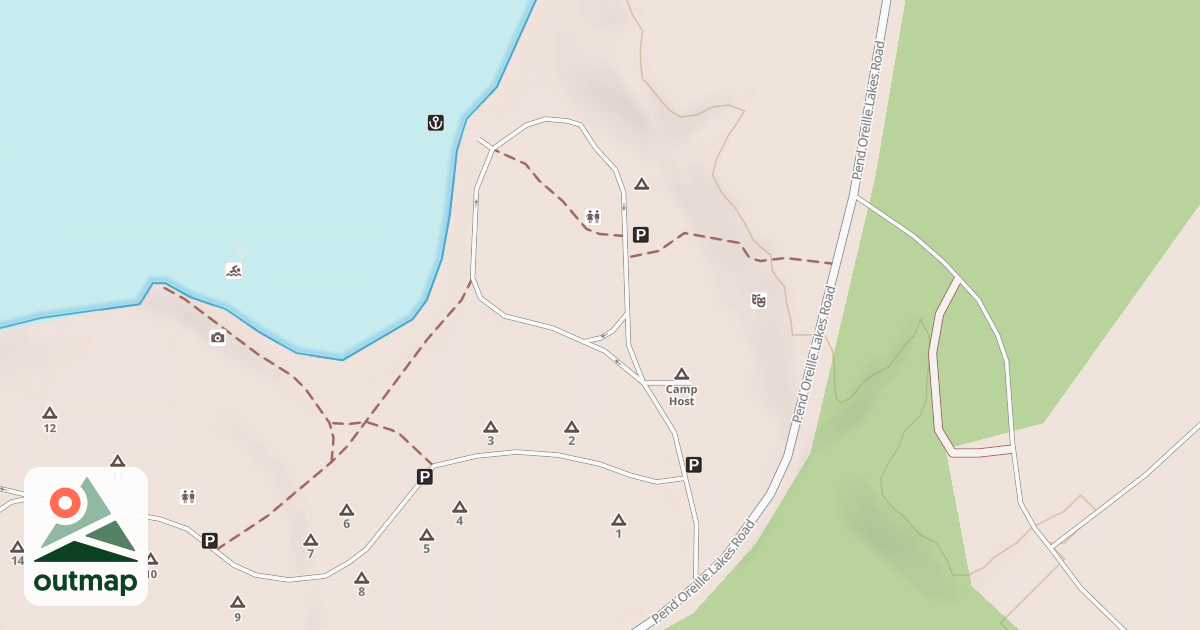 Map of LK GILLETTE BOAT LAUNCH