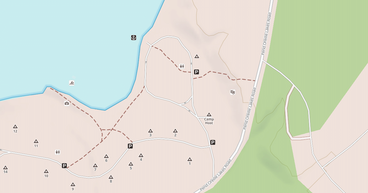 Map preview of LK GILLETTE BOAT LAUNCH