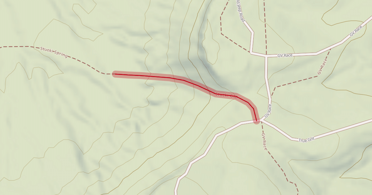 Map preview of Stucki Gap