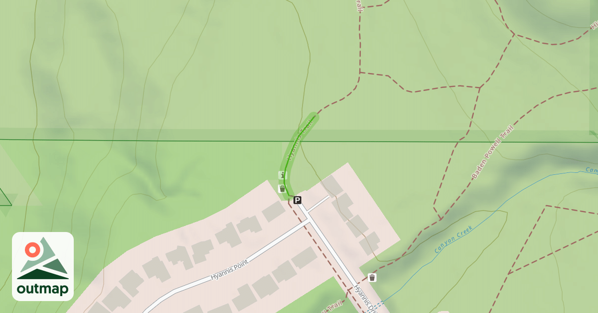 Map of Hyannis Trail
