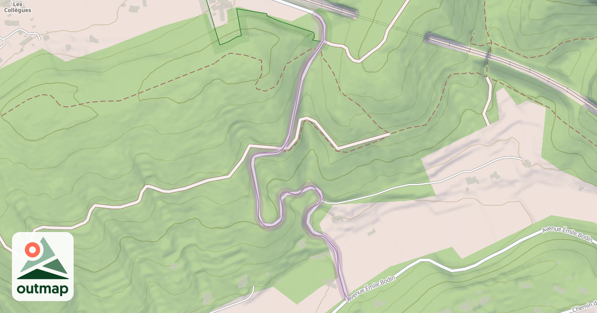 Map of Chemin de Perthus