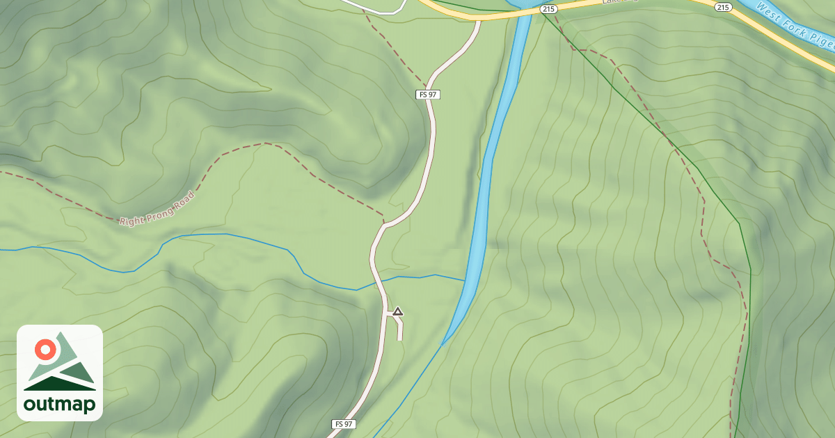 Map of LICKSTONE RIDGE