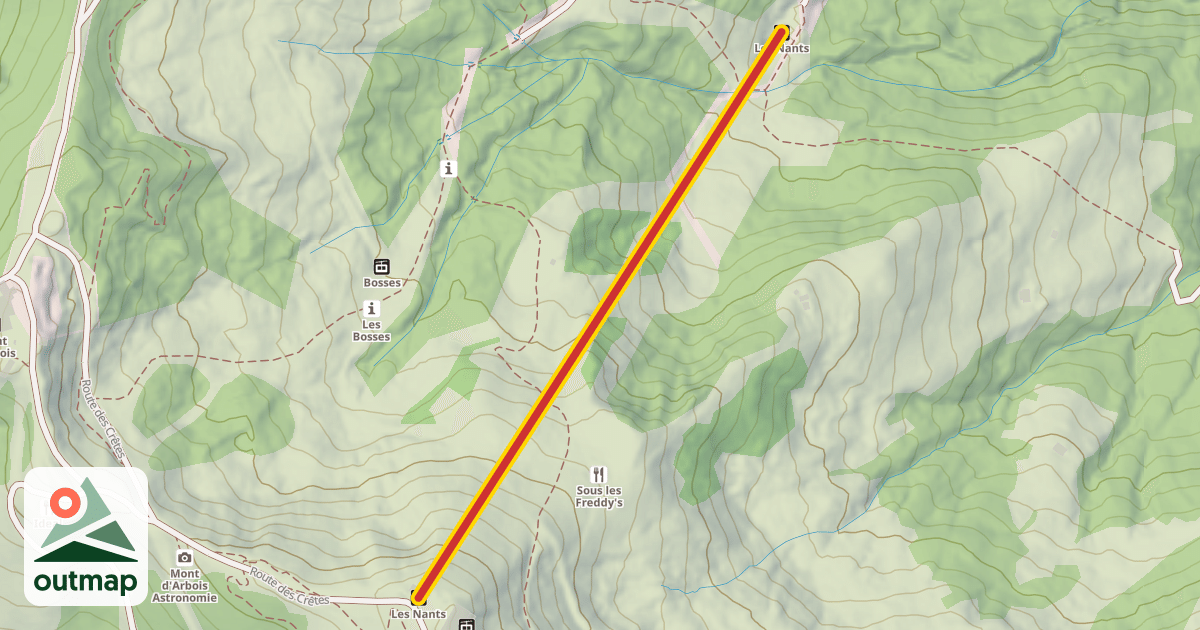 Map of Les Nants