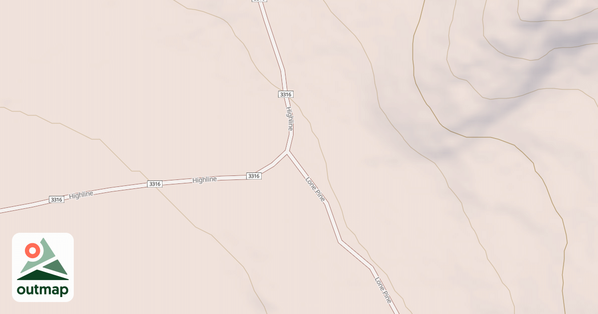 Map of Lone Pine