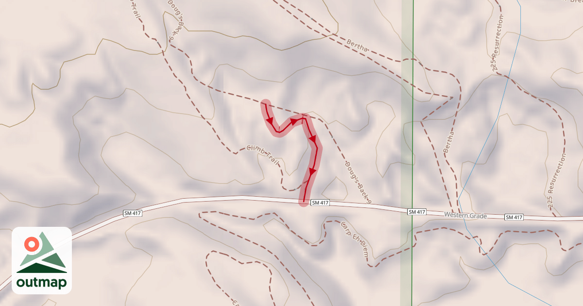 Map of Doug's Back 9.5
