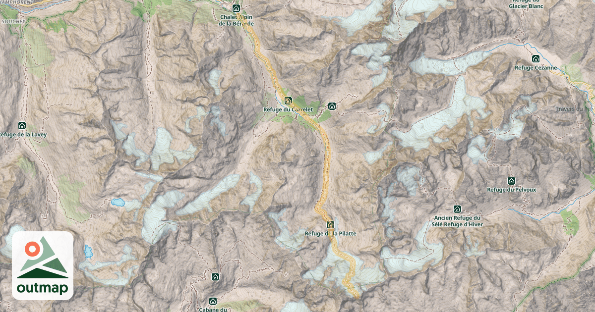 Map of Col des Bans — La Bérarde