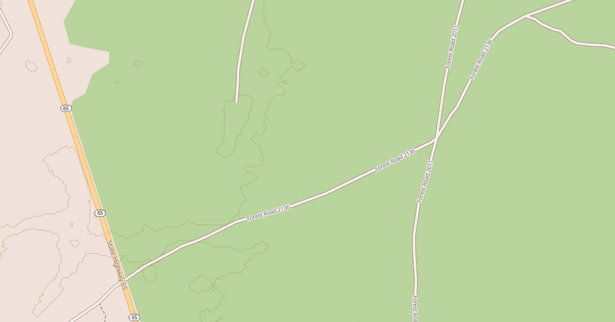 Map preview of Ford Road Spur