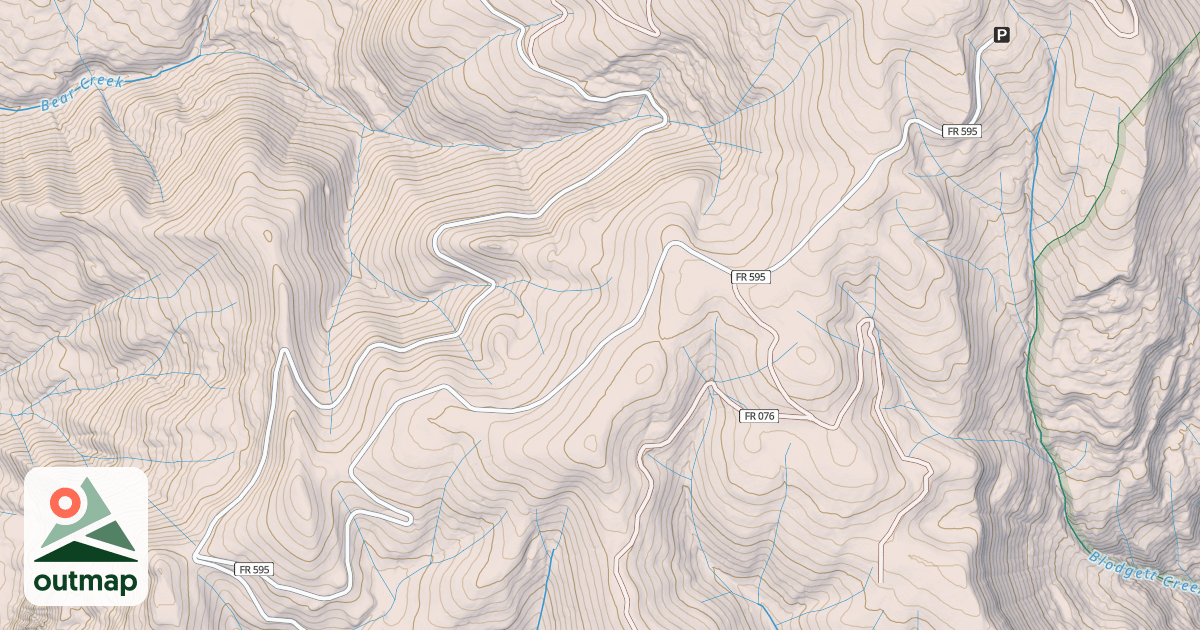 Map of BURNT TIMBER