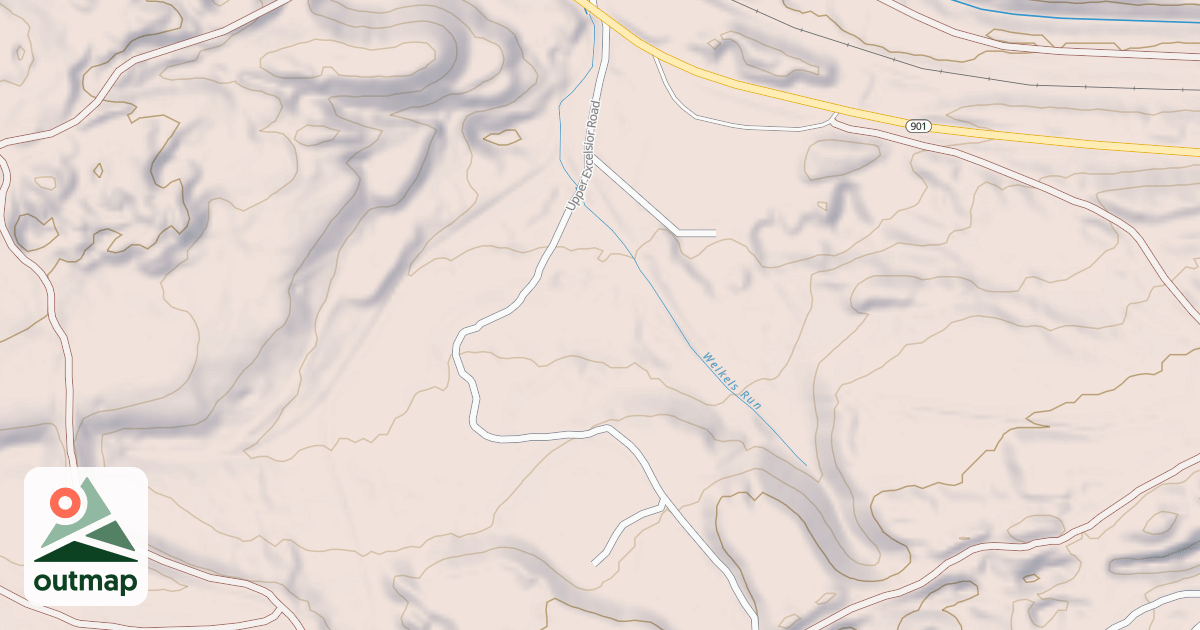 Map of Anthracite Outdoor Adventure Area Trails