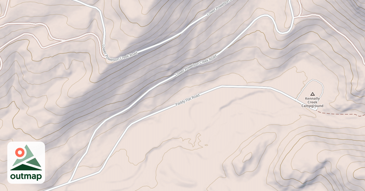 Map of EAST FORK POWELSON