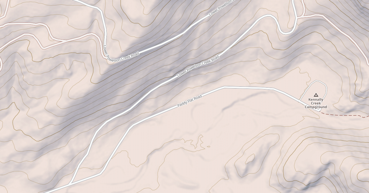 Map preview of EAST FORK POWELSON