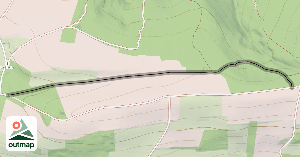 Map of Chemin des Cotes