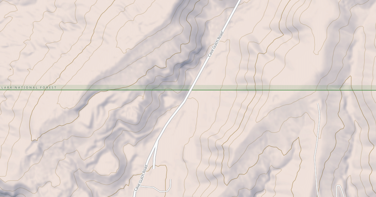 Map preview of CAVE GULCH