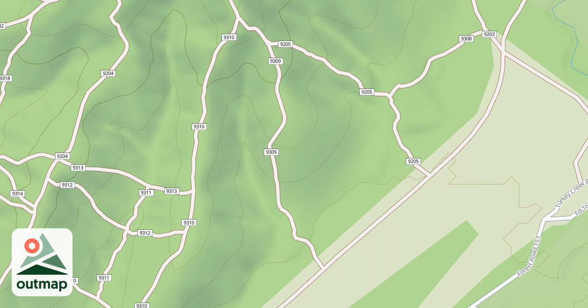 Map of USFS Motor Vehicle Use Map Trails 19118