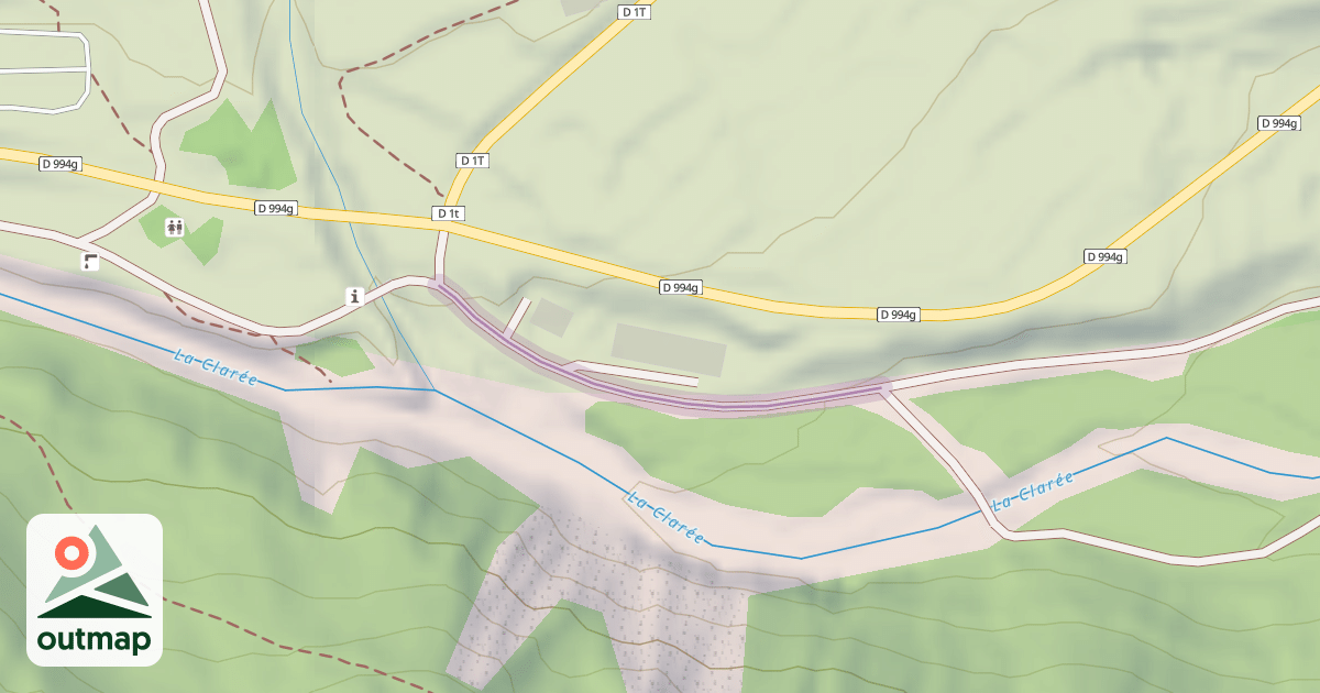 Map of Les Arras - Roublon / Armands