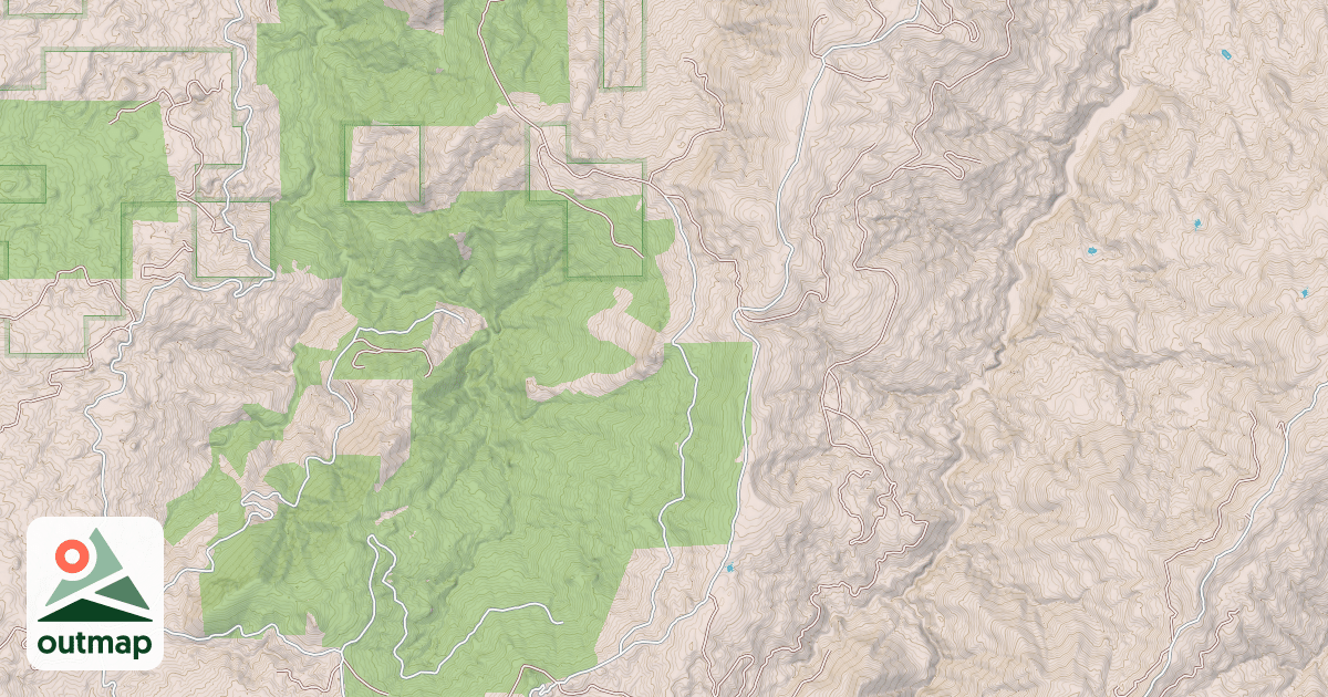Map of BRADFORD CREEK