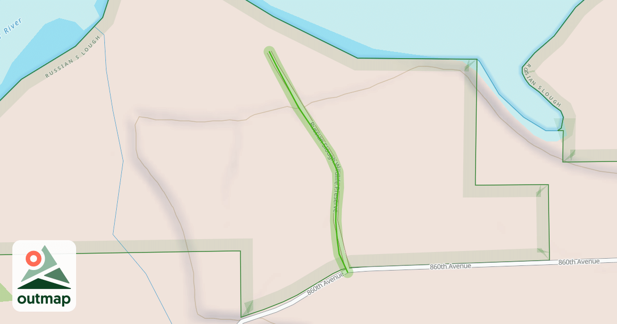 Map of Russian Slough Wildlife Preserve