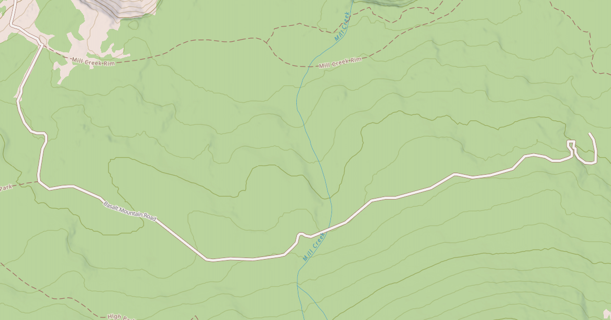 Map preview of BASALT MOUNTAIN