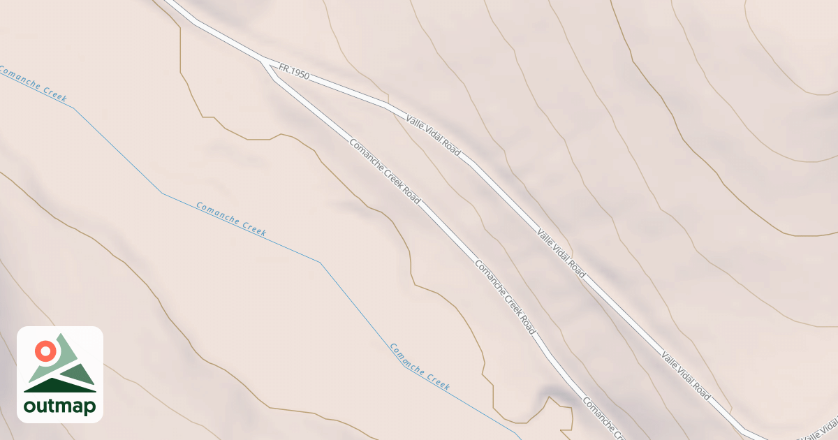 Map of COMANCHE CREEK