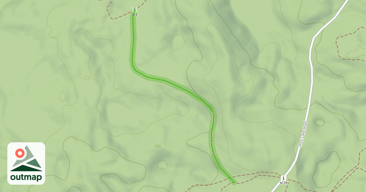 Map of Emerson Lake Cut-off