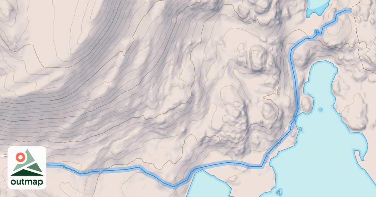Map of Burnt Lake Trail