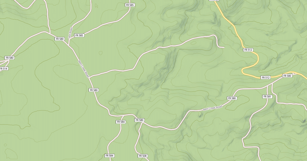 Map preview of BERT CREEK