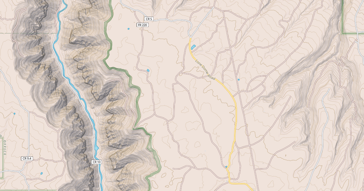 Map preview of PONY RSVR
