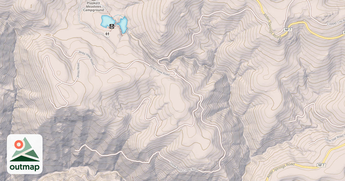 Map of SNOW BASIN CR.