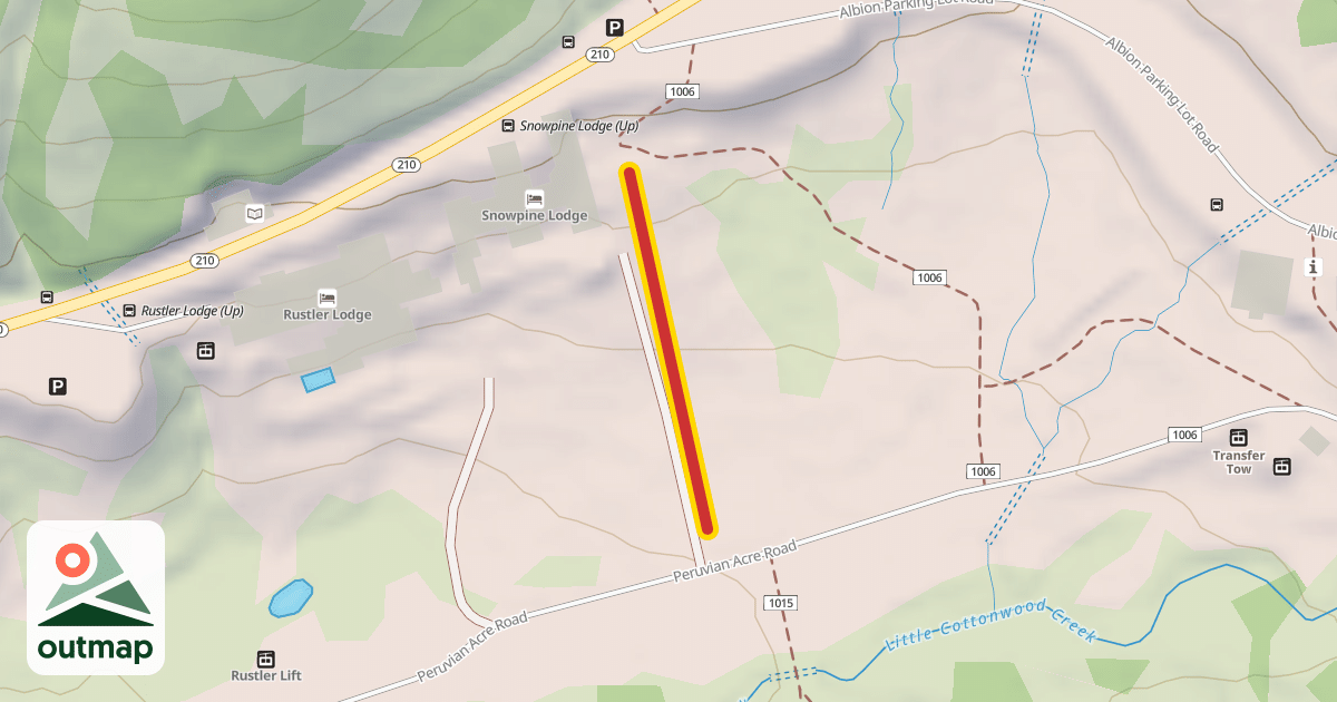 Map of Snowpine Lift