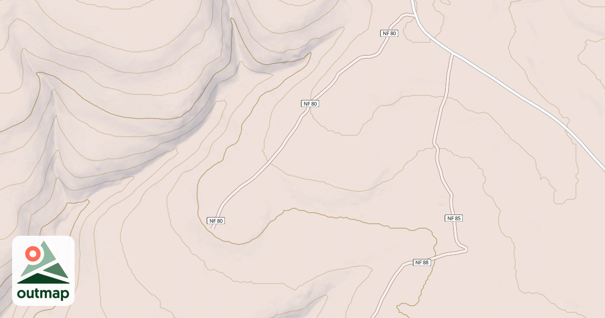 Map of USFS Motor Vehicle Use Map Roads {70F213AE-2BBA-4940-88EC-786517208C7B}
