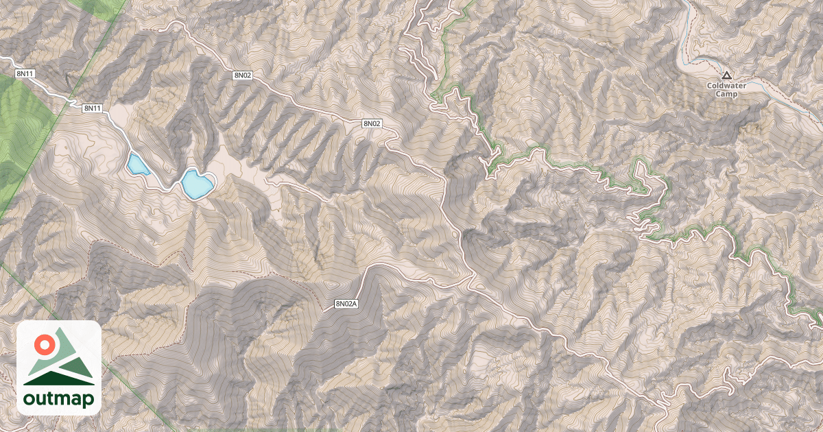 Map of ZACA RIDGE RD. OHV