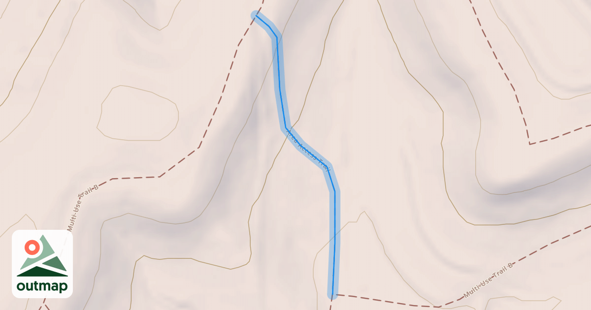 Map of Area Access Trail