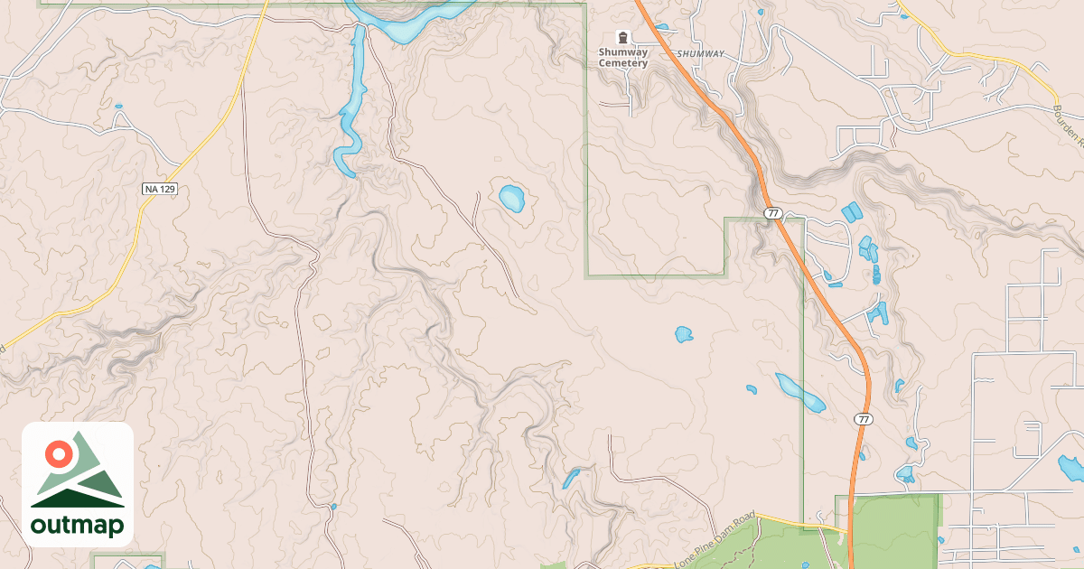 Map of LONE PINE LANDFILL