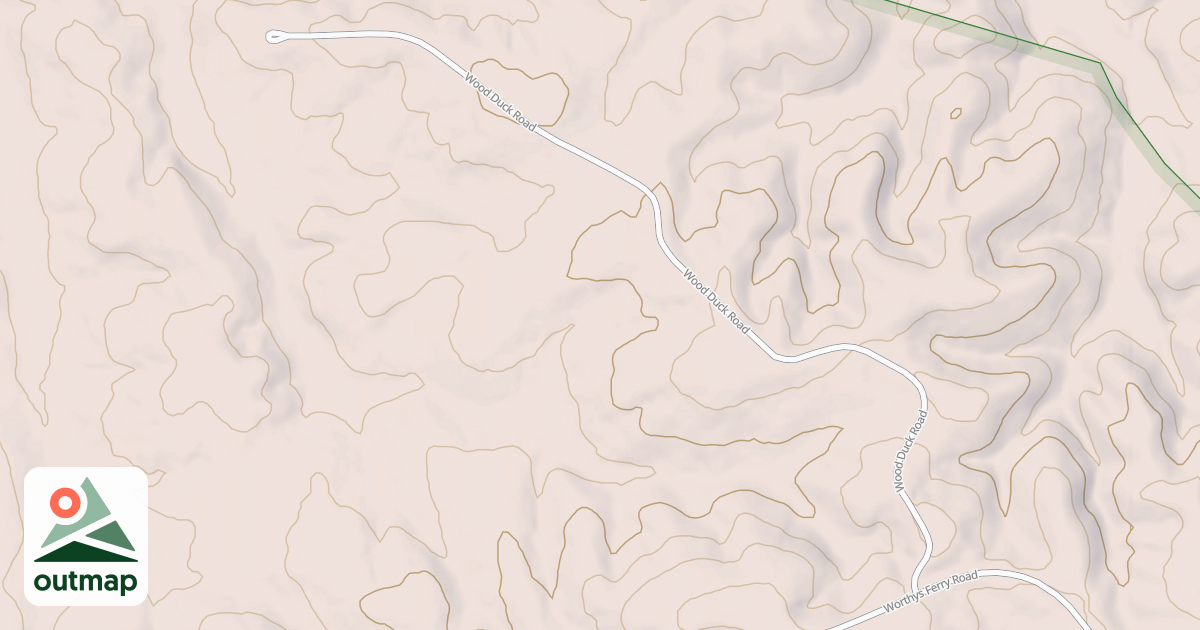Map of WOOD DUCK